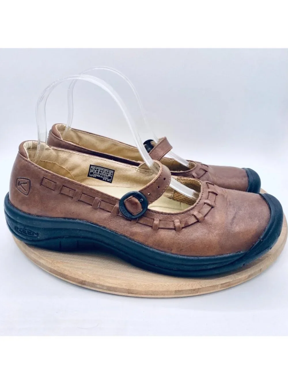 Keen Mary Jane Shoes Womens 9 Brown Leather Winslow Sporty Flats